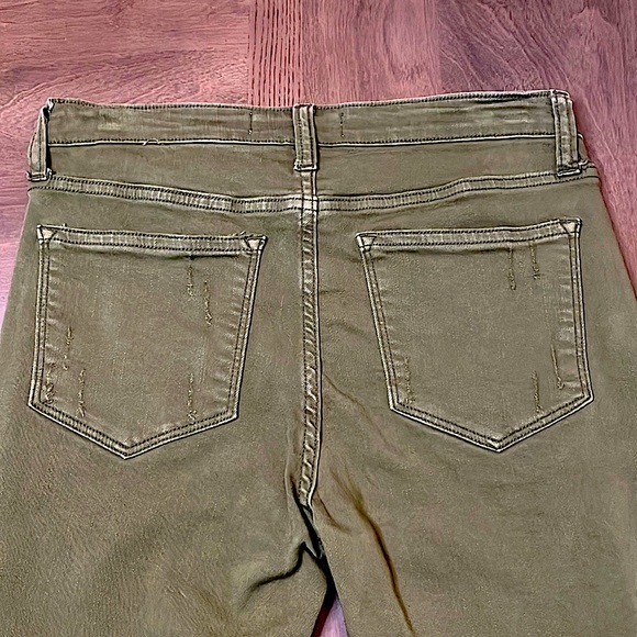 Vervet Army Green Distressed Jeans - Picture 6 of 13